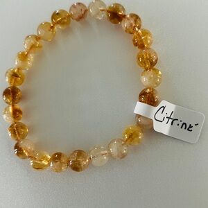 Golden Citrine Beaded Bracelet